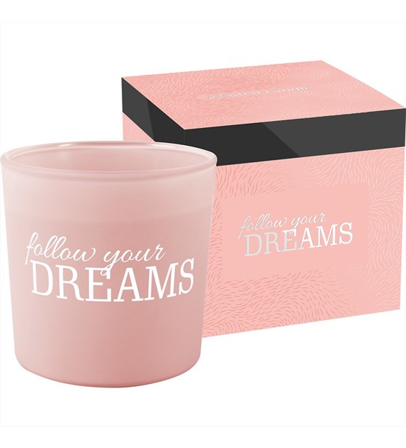 BISPOL Świeca zapachowa w szkle z dwoma knotami DREAMS (_/6/1)