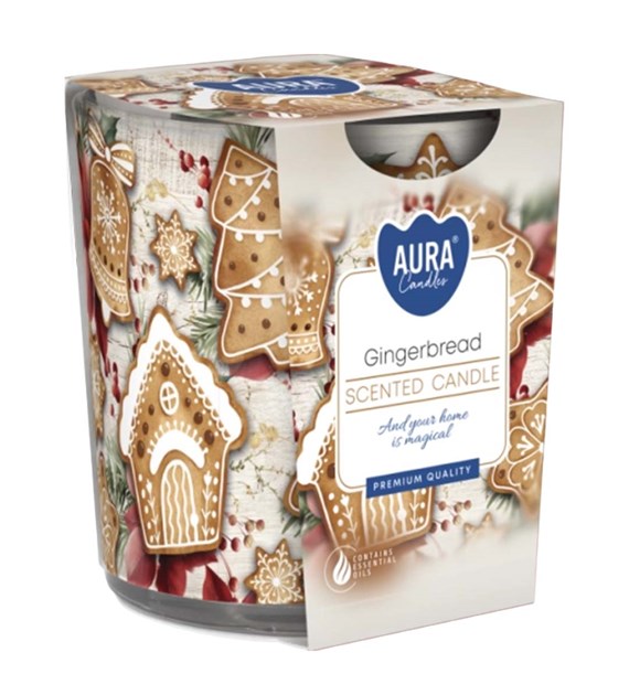 BISPOL świeca zapachowa w szkle  Pierniczki  (_/6/1)