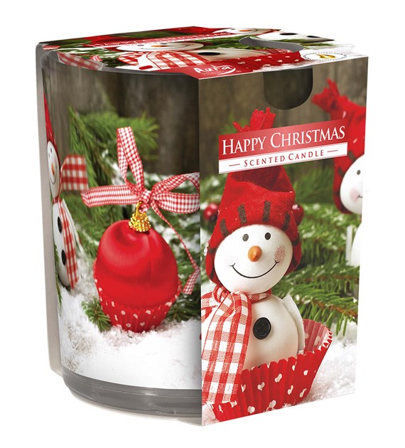 BISPOL świeca zapachowa w szkle  Wesołe Święta  (_/6/1)