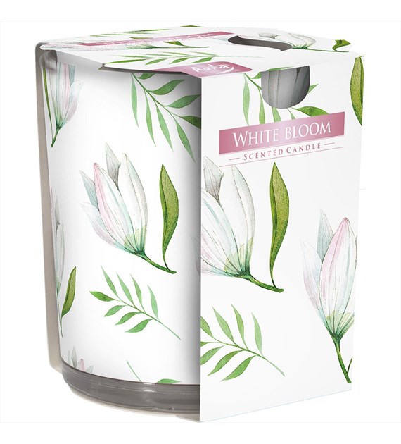 BISPOL świeca zapachowa w szkle  Biały rozkwit  (_/6/1)