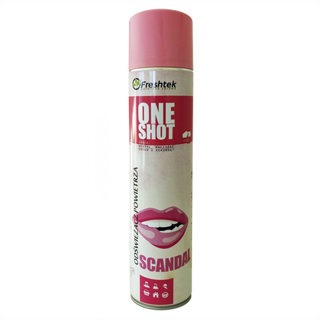 FRESHTEK ONE SHOT Odświeżacz powietrza SCANDAL 600ml (_/12/1)