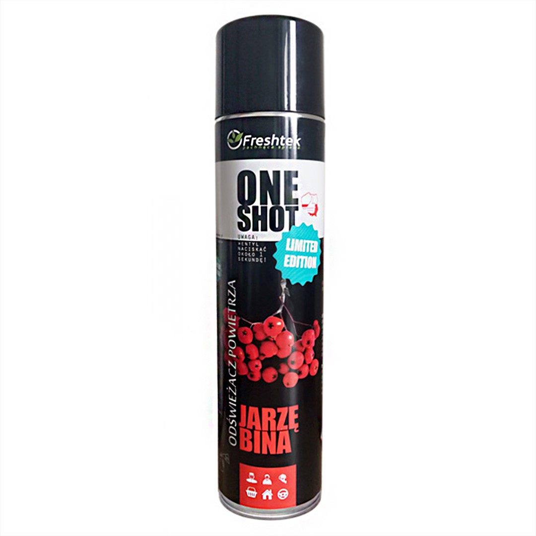 FRESHTEK ONE SHOT Odświeżacz powietrza JARZĘBINA 600ml (_/12/1)