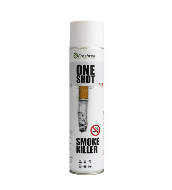 FRESHTEK ONE SHOT Neutralizator dymu papierosowego SMOKE KILLER 600ml (_/12/1)
