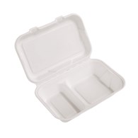 (EKO) Love Nature menubox z trzciny cukrowej półobiad dwudzielny 230x150 (40/4/50)