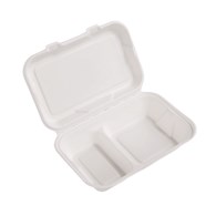 (EKO) Love Nature menubox z trzciny cukrowej półobiad dwudzielny 230x150 (40/4/50)
