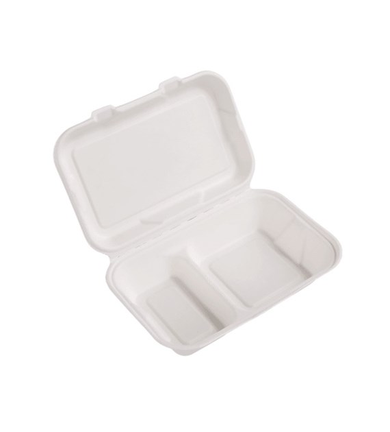 (EKO) Love Nature menubox z trzciny cukrowej półobiad dwudzielny 230x150 (40/4/50)