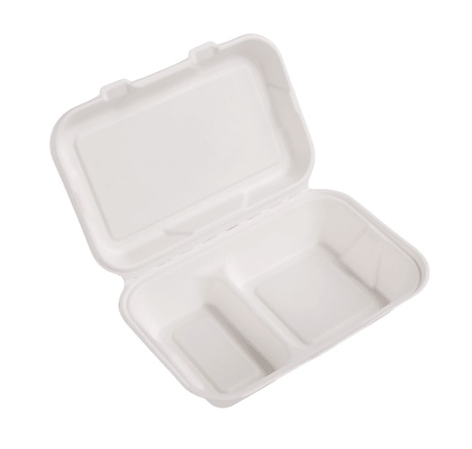 (EKO) Love Nature menubox z trzciny cukrowej półobiad dwudzielny 230x150 (40/4/50)