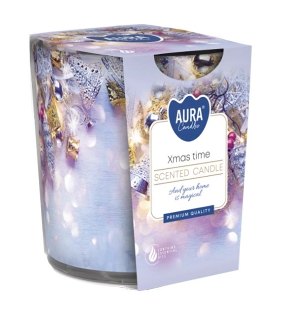 BISPOL świeca zapachowa w szkle  Świąteczny czas  (_/6/1)