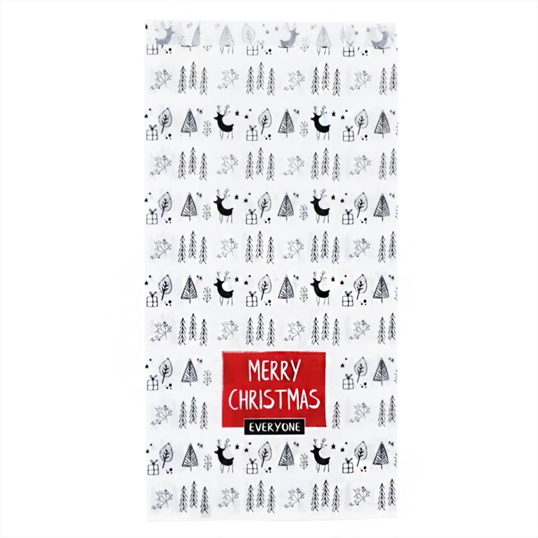 Merry Christmas torba pap. biała 150x65x290 WZÓR_1 (25szt)