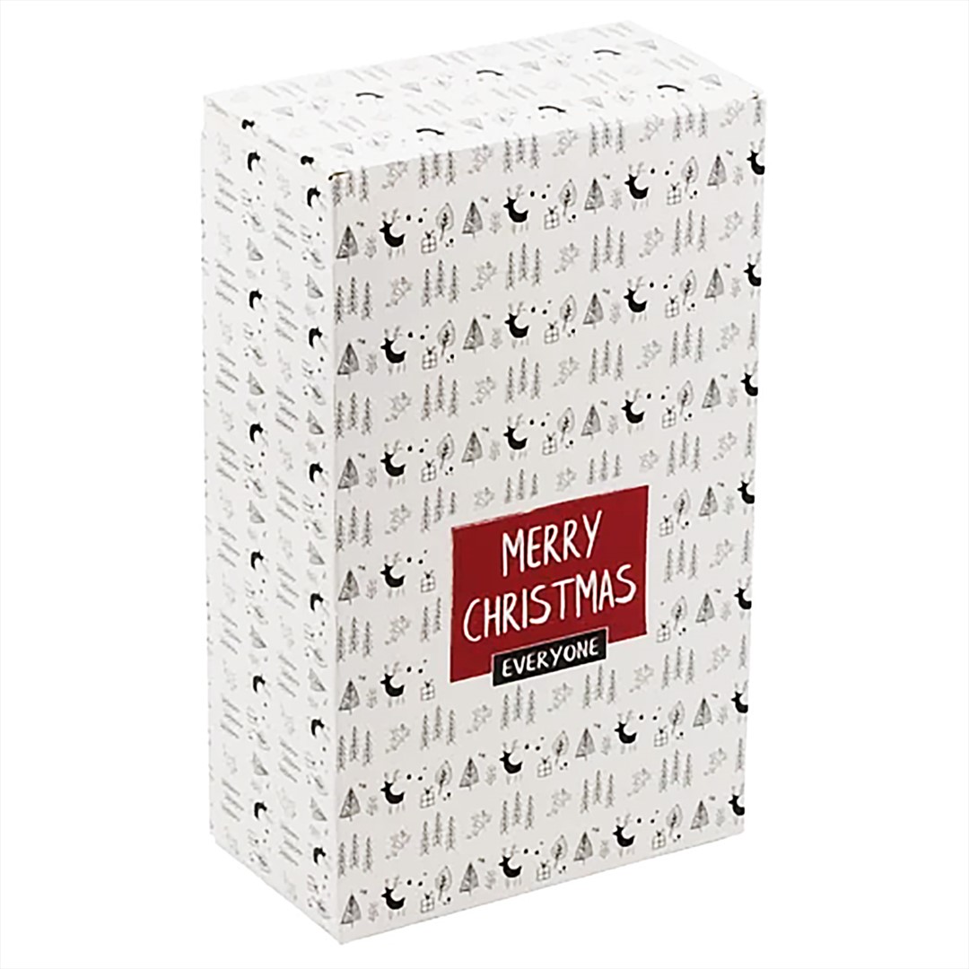 Merry Christmas pudełko zamykane białe 125x210x70mm WZÓR_1