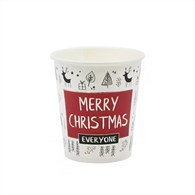 Merry Christmas kubek papierowy 250ml (100szt)