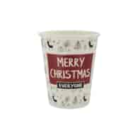Merry Christmas kubek papierowy 300ml (50szt)