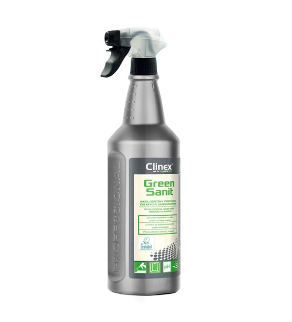 CLINEX GREEN SANIT Ekologiczny preparat do mycia sanitariatów 1L (_/6/1)