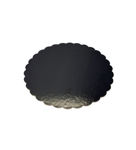 PODKŁAD OKRĄGŁY ZŁOTO-CZARNY KARBOWANY 24cm 2400g (_/1/50)