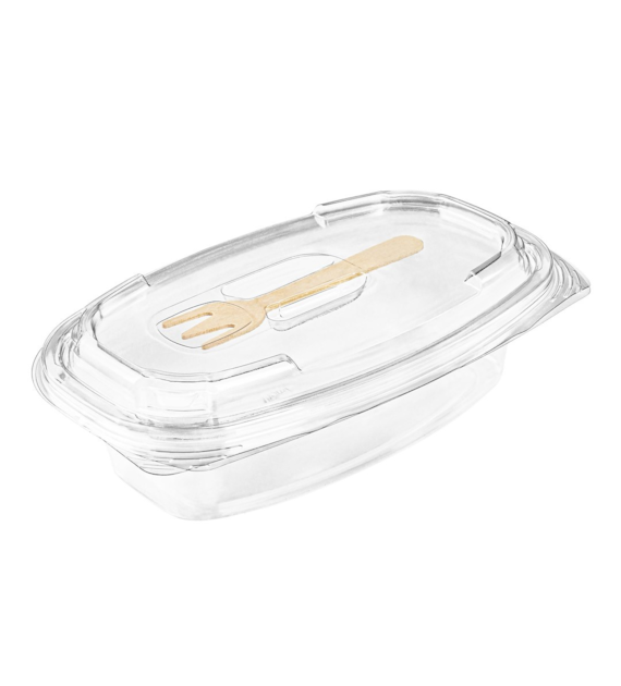 POJEMNIK OWALNY SL1735W 350ml Z WIDELCEM (0/1/400)
