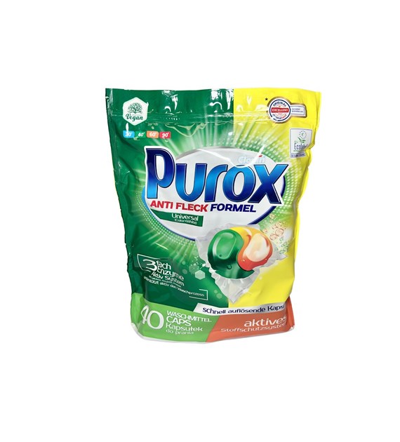 PUROX kapsułki uniwersalne żelowe do prania 40 szt