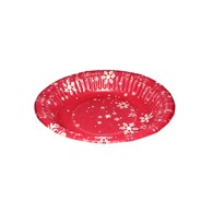 Talerz papierowy 19cm Winter time (50szt)