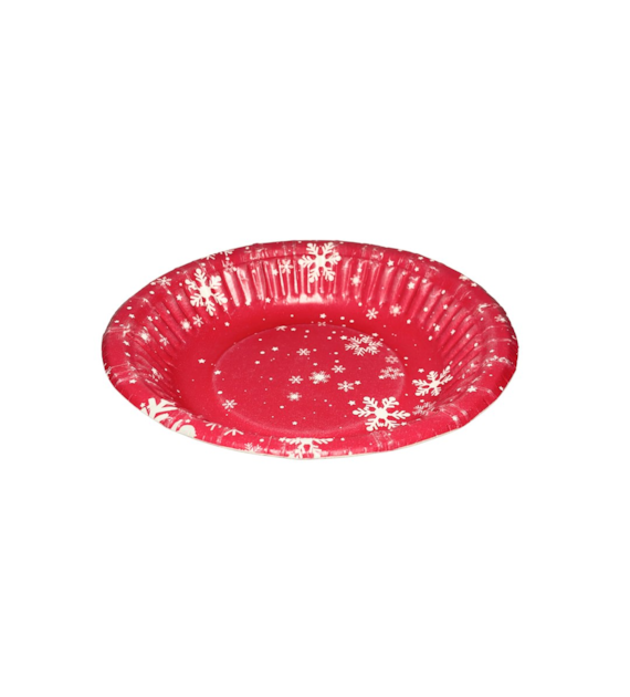 Talerz papierowy 19cm Winter time (50szt)