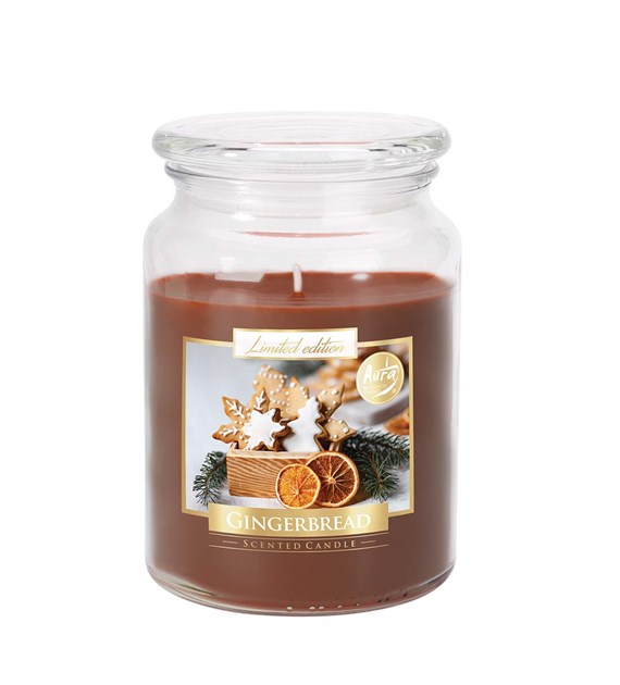 BISPOL świeca zapachowa w dużym słoiku   PIERNICZKI  100h (_/6/1)