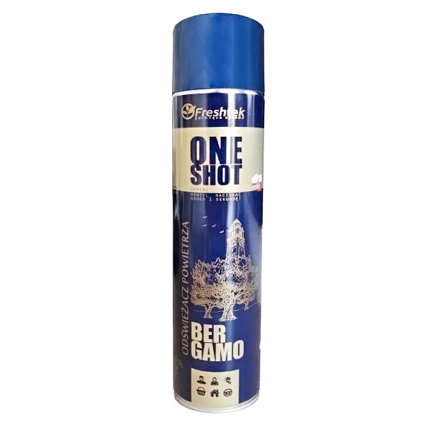 FRESHTEK ONE SHOT Odświeżacz powietrza BERGAMO Premium Line 600ml (_/12/1)