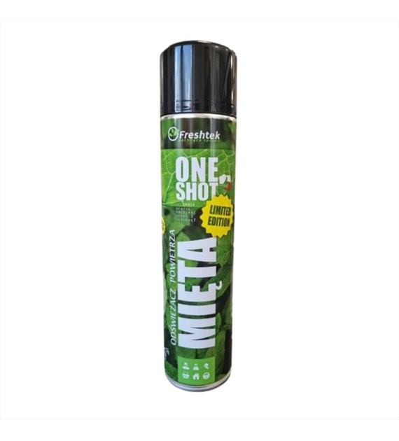 FRESHTEK ONE SHOT Odświeżacz powietrza MIĘTA 600ml (_/12/1)