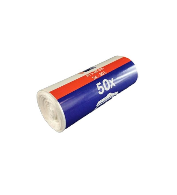 Worki na odpady HDPE białe 30L (_/40/50)