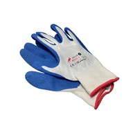 Rękawice ochronne DRAGON biało-niebieskie 8 (_/12/1)