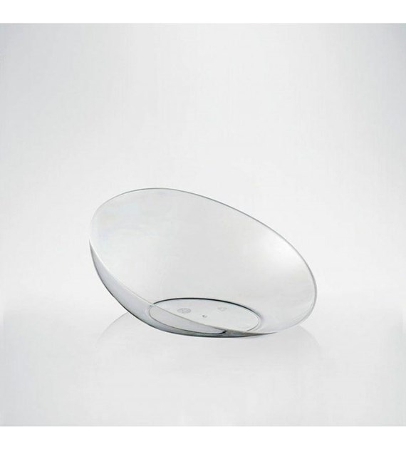 FINGERFOOD Talerzyk OVALE transparentna fi90mm PS (96/20/24)