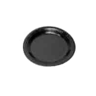 PP TALERZ PAPIEROWY 18cm CZARNE (6SZT)