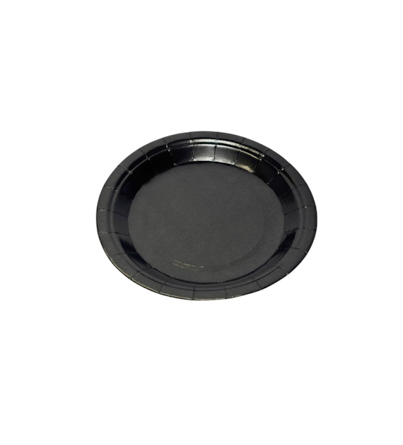 PP TALERZ PAPIEROWY 18cm CZARNE (6SZT)