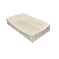 Pudełko do ciast BIAŁE 25x15x3,5 (100szt)