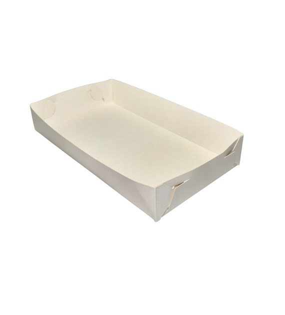 Pudełko do ciast BIAŁE 25x15x3,5 (100szt)
