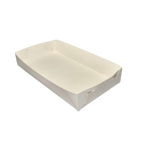 Pudełko do ciast BIAŁE 25x15x3,5 (100szt)