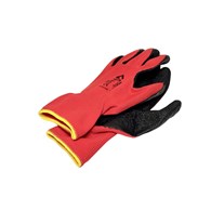 RĘKAWICE NYLON/POLIURETAN czerwone R.8 (_12/1)