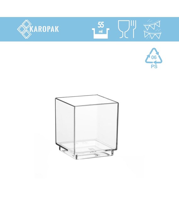 FINGERFOOD POJEMNIK KWADRATOWY 55ml (270/9/30)