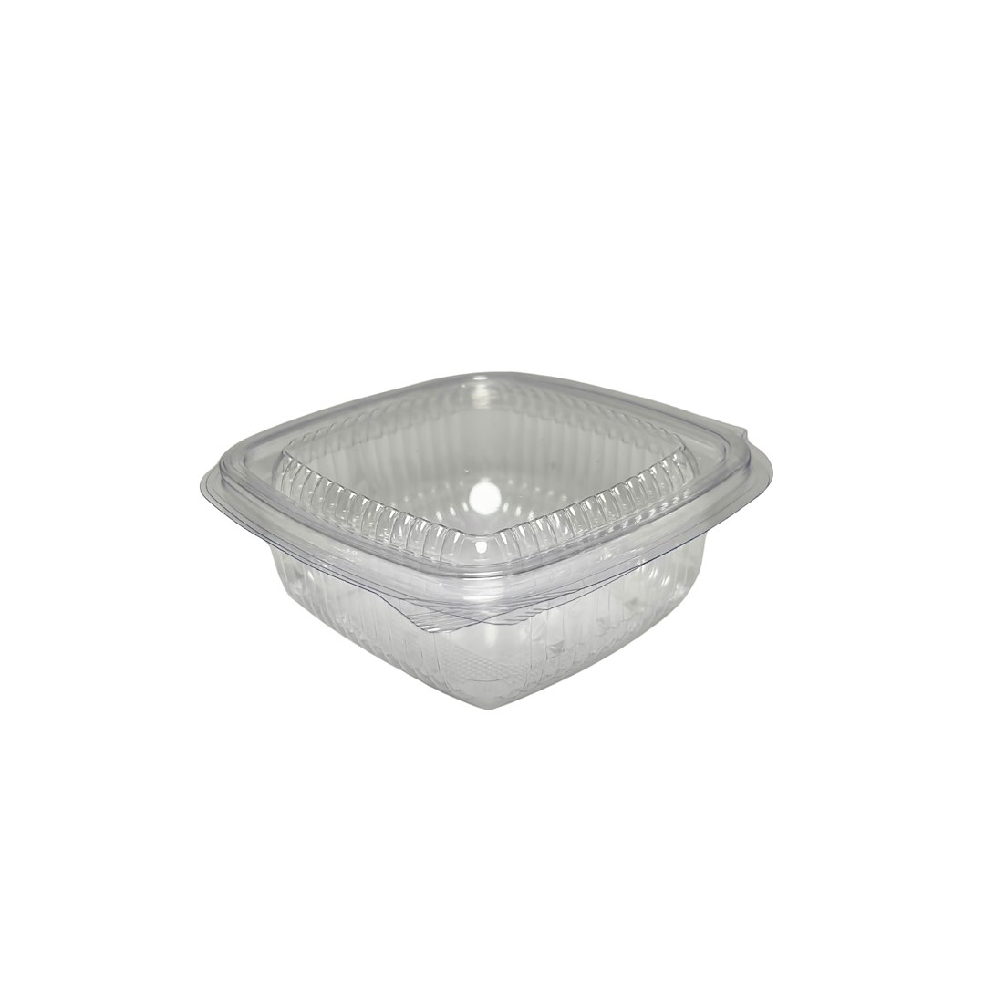 Pojemnik sałatkowy z pokrywką PET prostokątny 250ml (_/10/100)