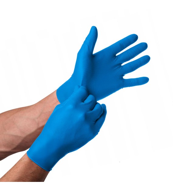 GoGrip Rękawice nitrylowe niebieskie XXL (_/10/50)