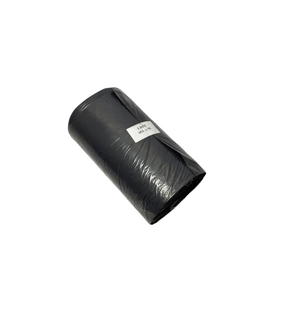 Worki na odpady LDPE super wytrzymałe 60L czarne (_/_/50)