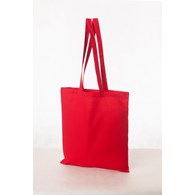 EKO TORBA 38x42 BAWEŁNA CZERWONA DŁUGA RĄCZKA