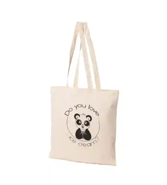 EKO TORBA BAWEŁNA DŁUGA RĄCZKA PANDA