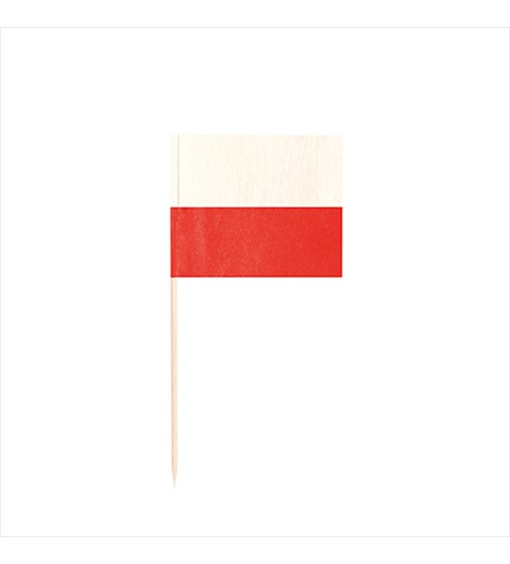 Fingerfood WYKAŁACZKI BANKIETOWE PARTY 8cm FLAGA POLSKI (950/10/500)