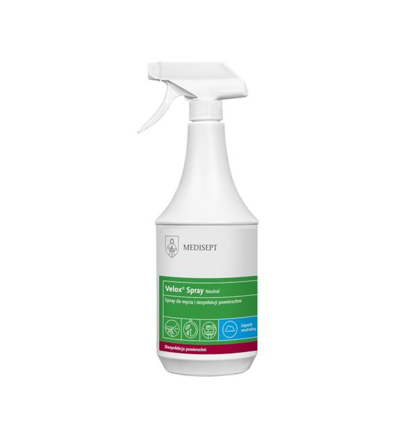 MEDISEPT Velox Spray płyn do mycia i dezynfekcji powierzchni NEUTRALNY 1L (_/12/1)