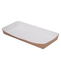 (EKO) TACKA PAPIEROWA BRĄZOWO-BIAŁA 20x9x2,5cm (_/6/100)