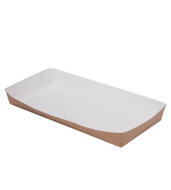 (EKO) TACKA PAPIEROWA BRĄZOWO-BIAŁA 20x9x2,5cm (_/6/100)