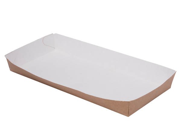 (EKO) TACKA PAPIEROWA BRĄZOWO-BIAŁA 20x9x2,5cm (_/6/100)
