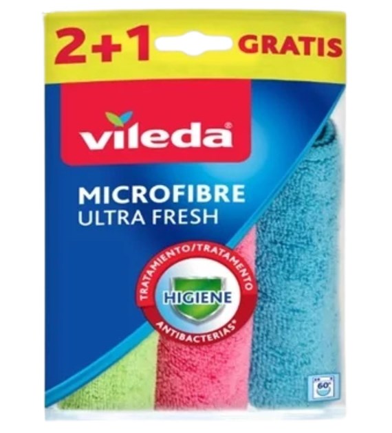 VILEDA Ściereczki mikrofibra ULTRA FRESH (180/12/3)