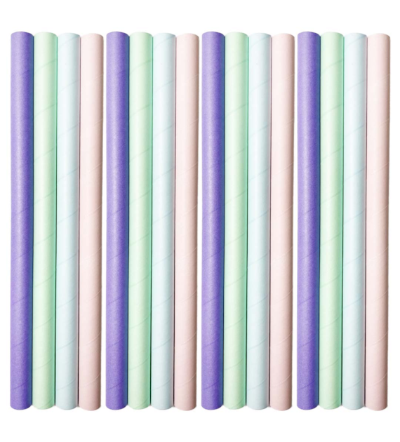 SŁOMKA BUBBLE TEA papierowa fi12mm, 20cm PALETA BARW (_/8/200)