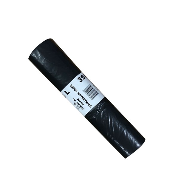 Worki na odpady 35L LDPE 40mic czarne IR (80/20/20)