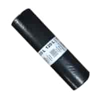 Worki na odpady 120L LDPE 40mic czarne IR (64/8/25)