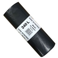 Worki na odpady 240L LDPE 40mic czarne IR (80/10/10)